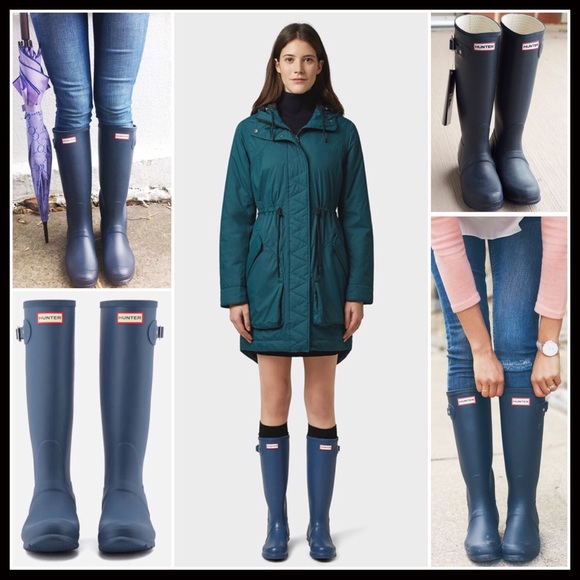 ❌SOLD❌HUNTER ORIGINAL TALL RAIN BOOTS KNEE HIGH - Picture 7 of 8